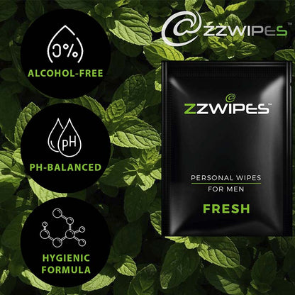 90 Mint Wet Wipes for Men – Toilet, Gym & Travel | Biodegradable
